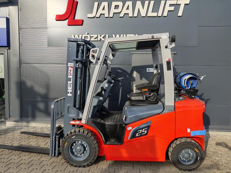 JAPANLIFT LUBOŃ NA SPRZEDAŻ NOWY WÓZEK WIDŁOWY HELI CPYD25-KU1RG3 LPG 2500 kg
