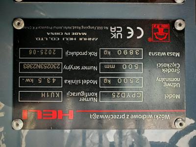 JAPANLIFT LUBOŃ NA SPRZEDAŻ NOWY WÓZEK WIDŁOWY HELI LPG 2500 kg