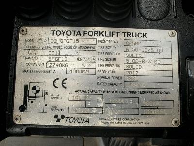 JAPANLIFT LUBOŃ WÓZEK WIDŁOWY TOYOTA 8FGF15 NA SPRZEDAŻ JAPANLIFT LUBOŃ WÓZEK WIDŁOWY TOYOTA 8FGF15 NA SPRZEDAŻ